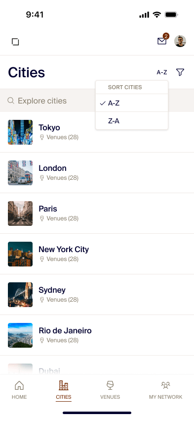 Corner Table: Cities