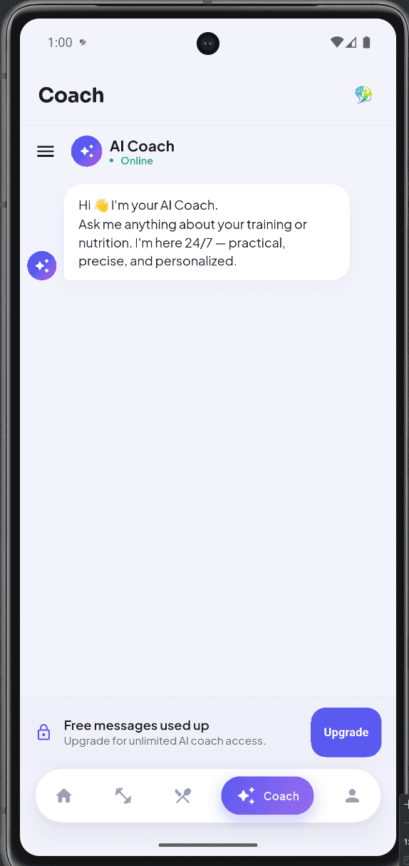 FitMind AI: AI Coach chat
